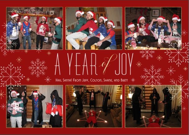 Our Christmas card took a Dark Turn this year