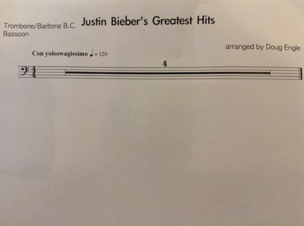 Our cite reading song in band today