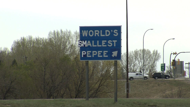 Our City is proud to have the Worlds largest TeePee Someone vandalised the sign last night