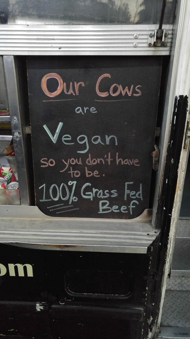 Our cows are vegan