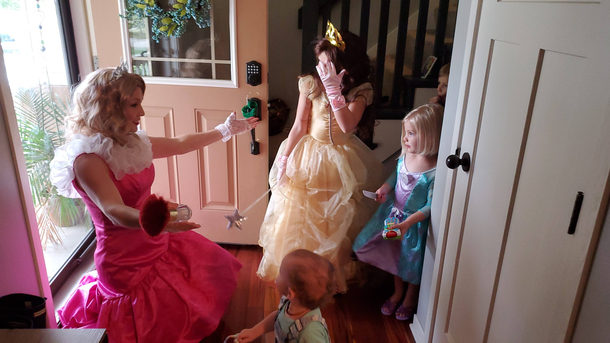Our daughter pulled a knife on the hired princess at her rd birthday party