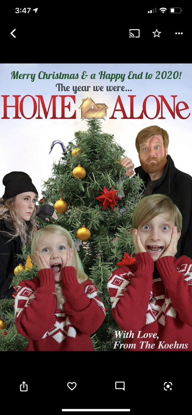 Our familys Christmas Card this year  homealone