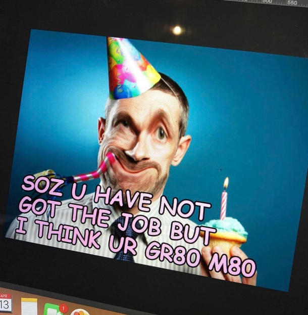 Our HR department asked me to write a nice rejection letter to a candidate They didnt go with this in the end