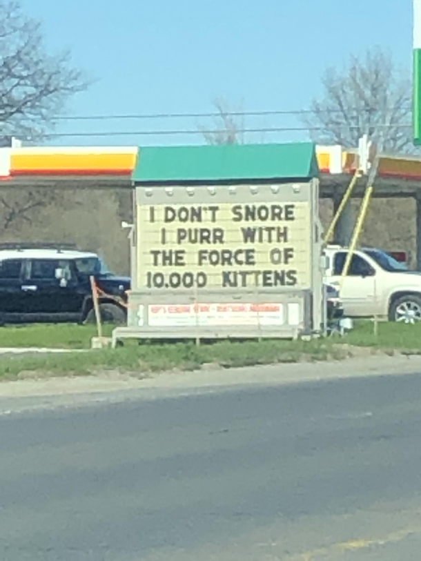 Our local gas station knows me so well