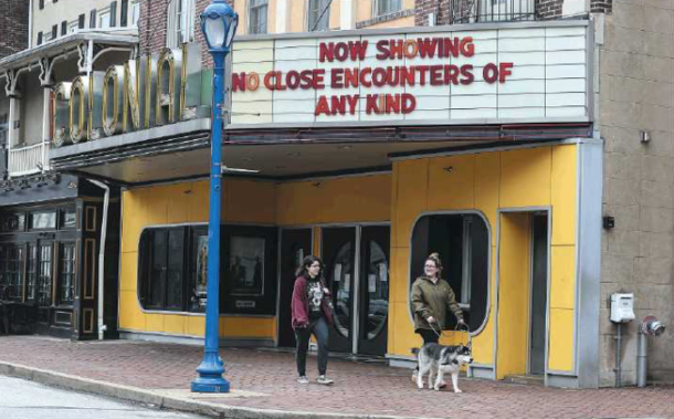 Our local movie theater is showing a COVID- film