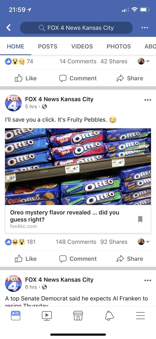 Our local news station saved us a click on their click bait title