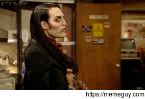Our reaction when the cat keeps staring at the wall