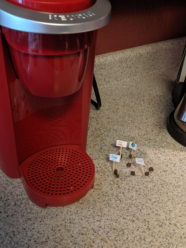 Our roomate bought a Keurig despite us already having a coffee pot The community was not happy
