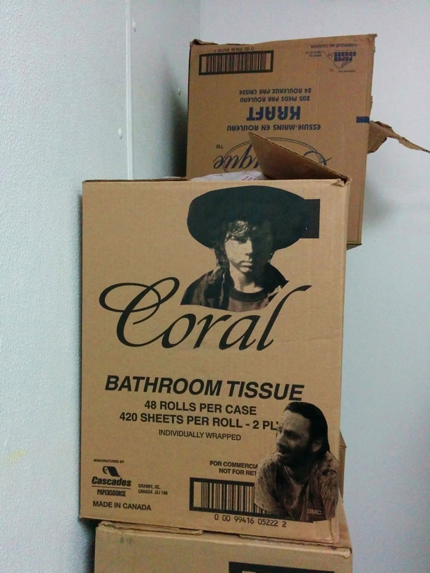 Our toilet paper at work