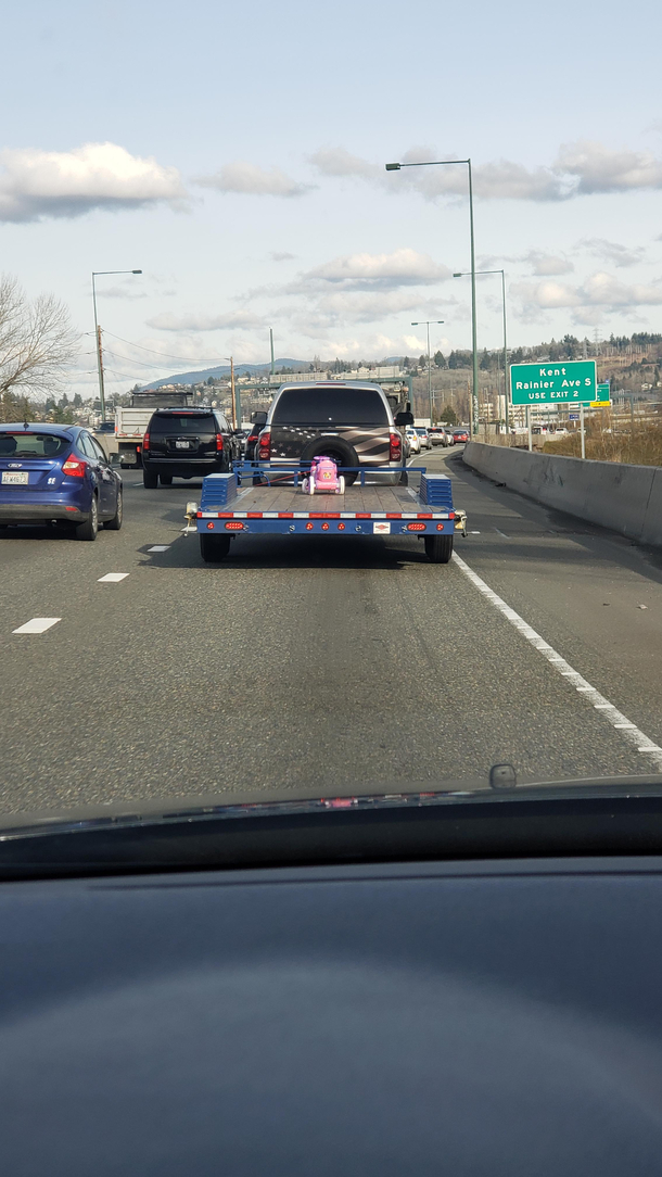 Out in traffic seeing this massive load