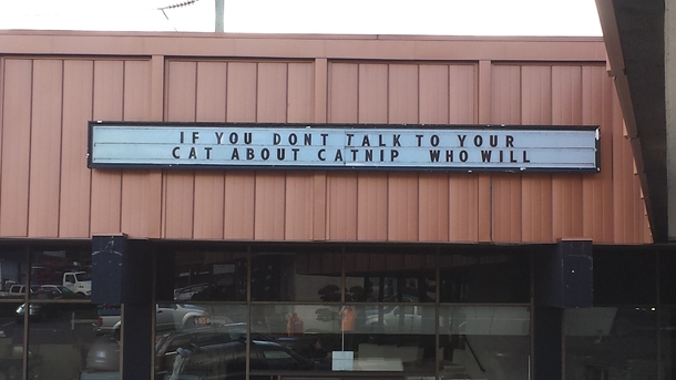 Outside a pet store in Oregon