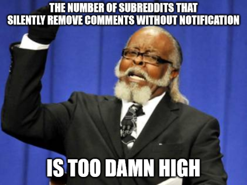 Overzealous automod rules ruining perfectly good conversations