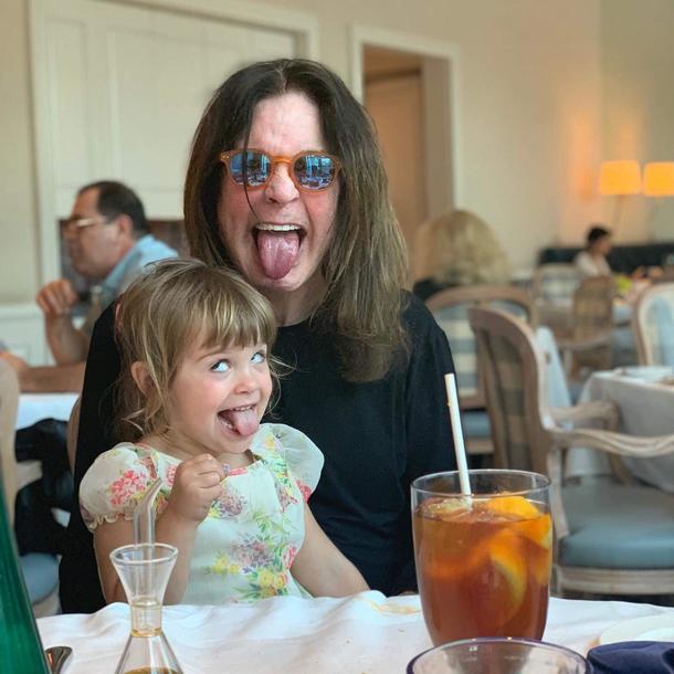 Ozzy and his granddaughter