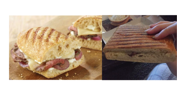 Panera steak and white cheddar panini