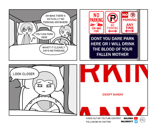 Parking in a big city in the US OC