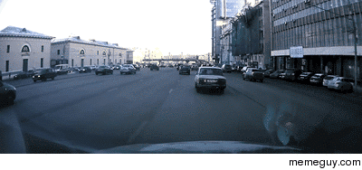 Parking in Moscow traffic