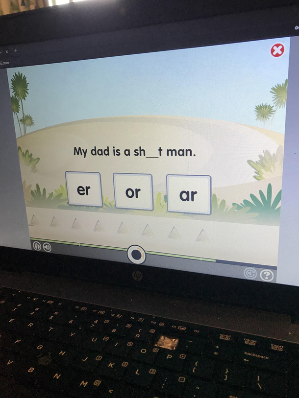 Part of my sons eLearning experience