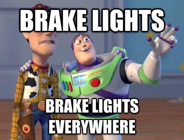 Passing a state trooper on the freeway