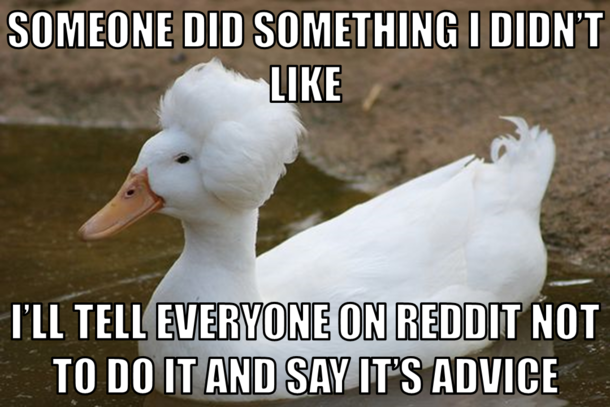Passive aggressive duck