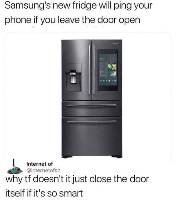 Passive aggressive fridge