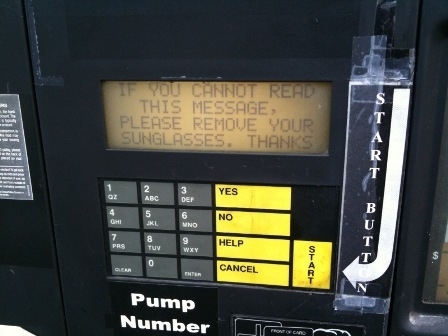 Passive aggressive gas station