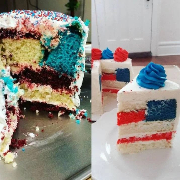 Patriotic Cake Fail