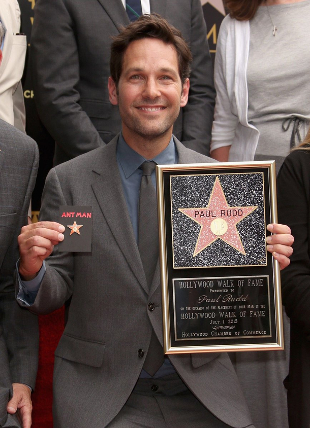 Paul Rudd has an Ant-Man sized star in the Hollywood Walk of Fame