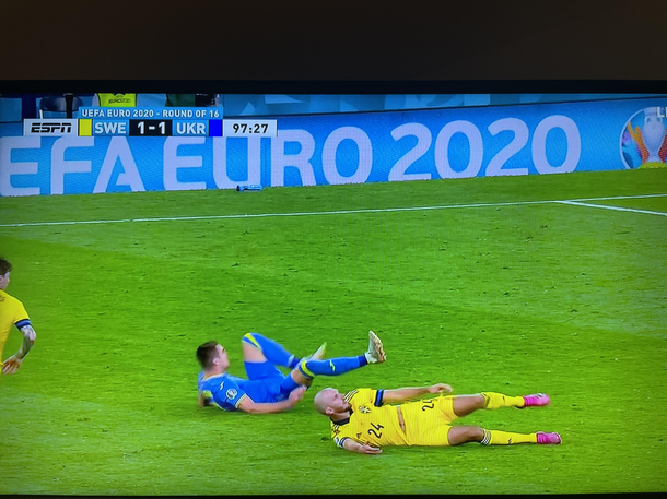 Paused the TV during Euro  game - saw the worst yoga class ever