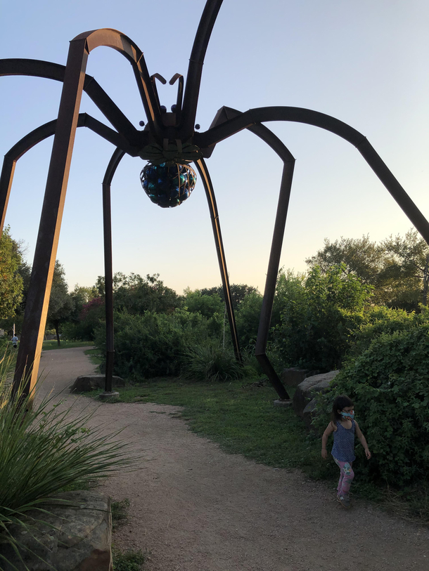 Peak  Took the kids for a walk in the park and got attacked by giant robot spiders