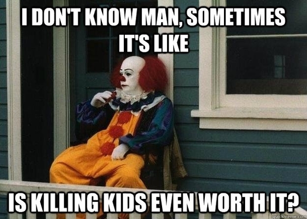 Pennywise in deep thought