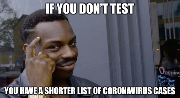 People keep asking why isnt there more Coronavirus testing