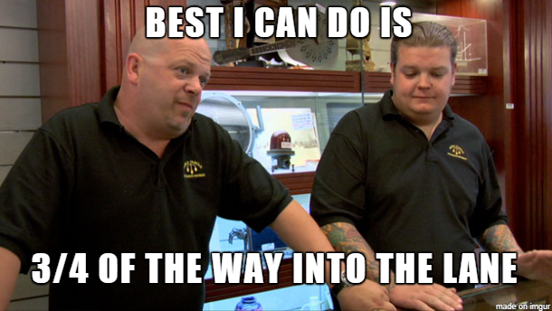 People Pulling Into Turn Lanes