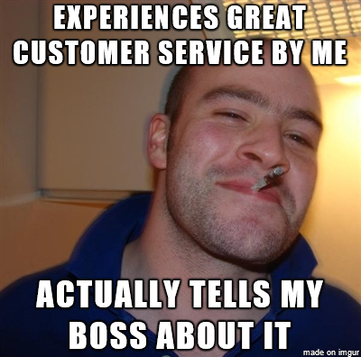 People usually only take the time when somethings wrong with their service