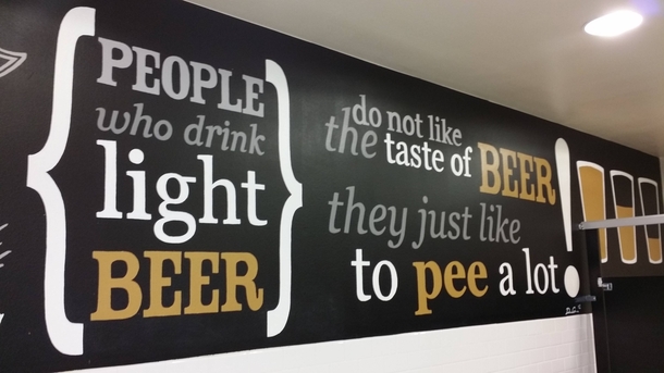 People who drink light beer