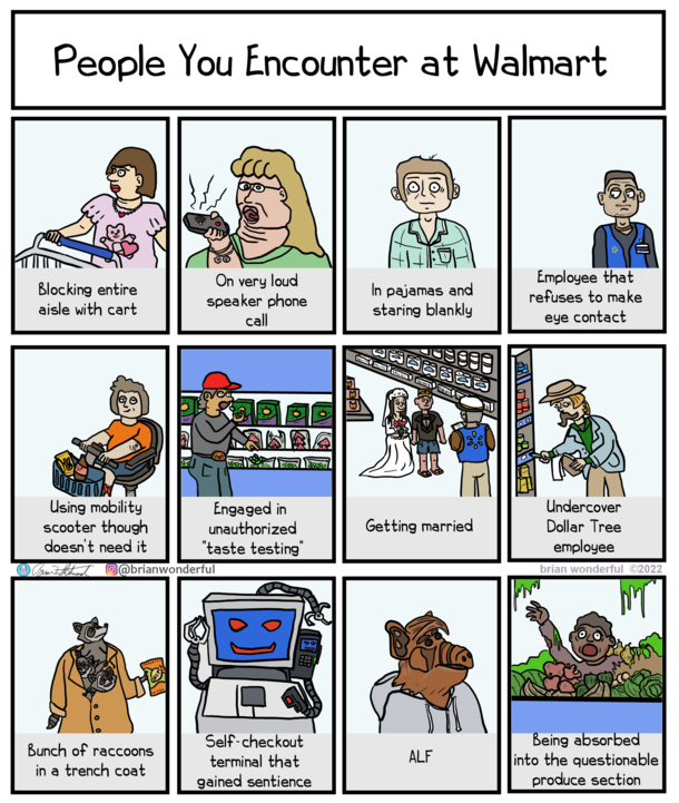 People You Encounter At Walmart 