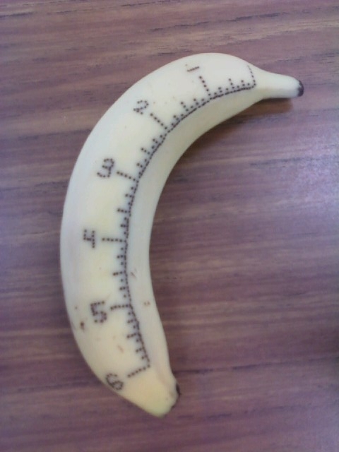 Perfect banana for scaling