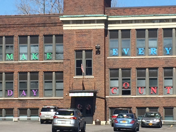 Perfect signage for a middle school