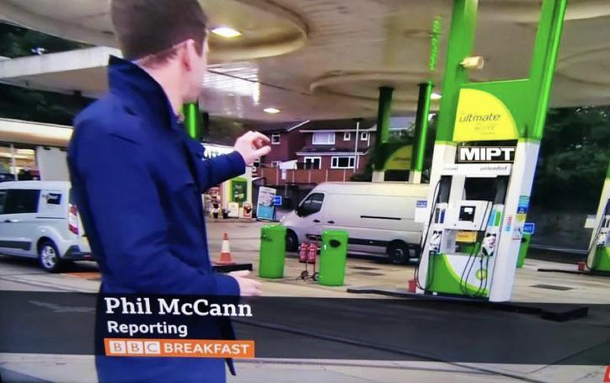 Perfectly named to report on the petrol shortages