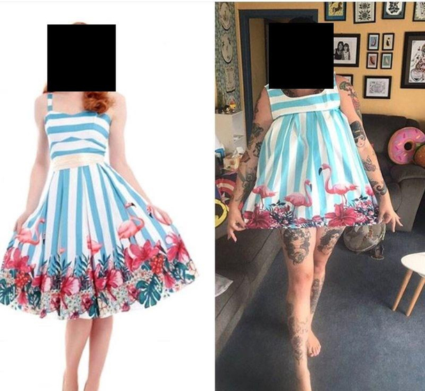 Person selling a dress they bought online because well