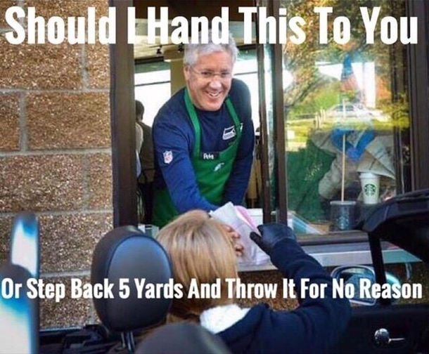 Pete Carroll logic