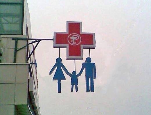 Pharmacy sign somewhere in Poland