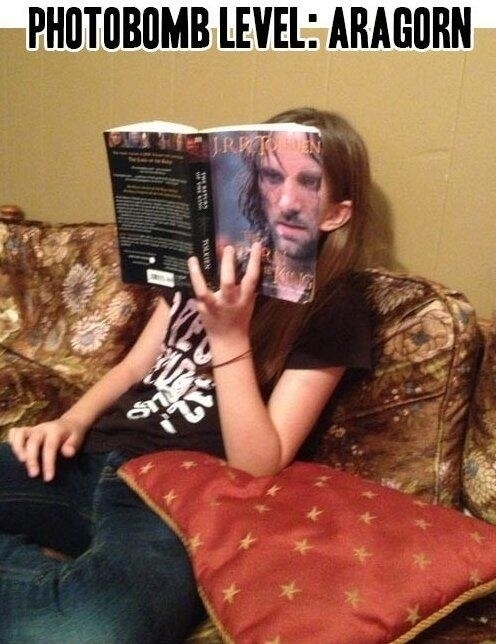 Photobomb level Aragorn