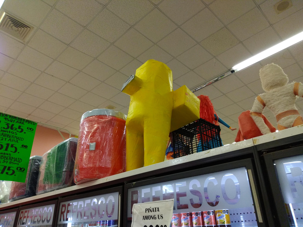 Piatas in Mexico looking kinda sus