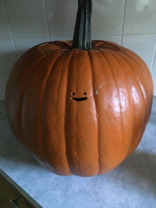 Pic #1 - Before the inevitable onslaught of posts containing extremely intricate and beautiful looking pumpkins begin I wanted to share a humble Jack-o-lantern design