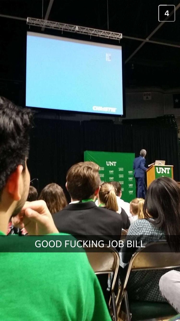 Pic #1 - Bill Nye lectured at my college and broke the projector