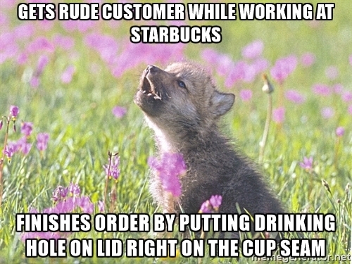 Pic #1 - Disgruntled barista