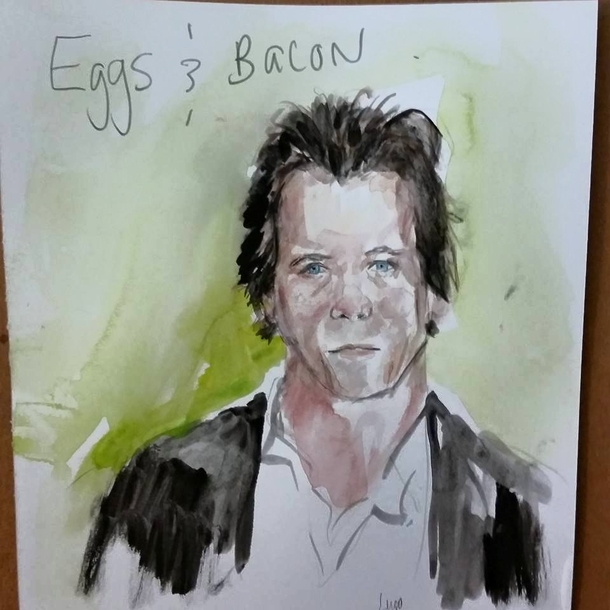 Pic #1 - Each morning my wife leaves me a funny water color painting in front of our coffee maker or the bathroom mirror Here they are - please enjoy