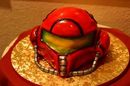 Pic #1 - For my first cakeday heres the Samus cake my girlfriend attempted to make for my birthday last year