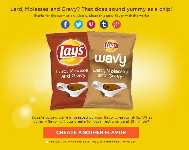 Pic #1 - Here is my Lays flavour