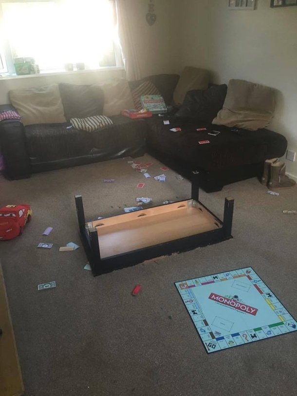 Pic #1 - How a standard game of Monopoly ends